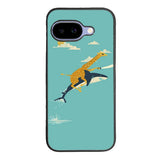 Black Friday Offer Giraffe Riding Shark Google Pixel 10A Case DC0190