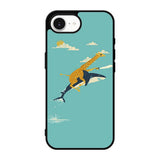 Black Friday Offer Giraffe Riding Shark iPhone 17e Case DC0190