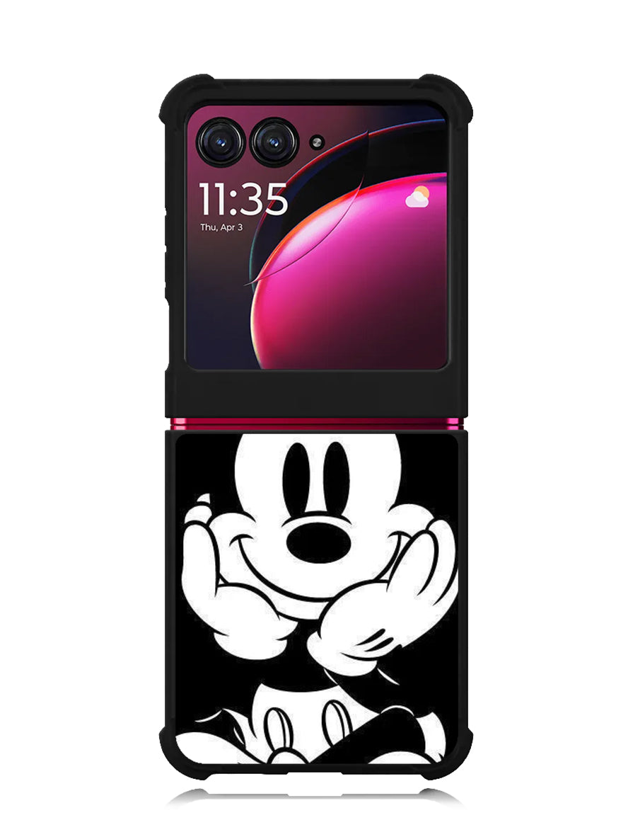 Black Mickey Mouse Motorola Moto Razr Plus 2023 , Moto Razr+ 2023 Case