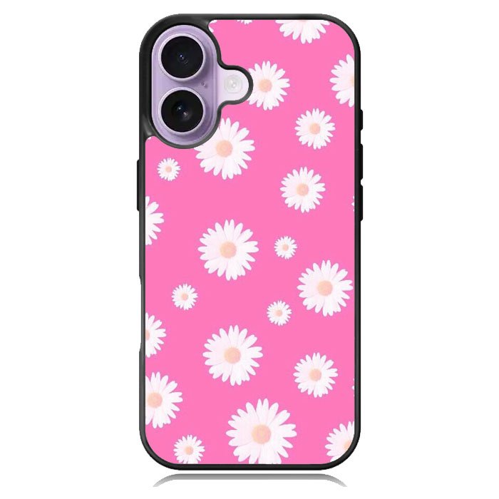 Pink Daisy iPhone 16 Case DC1433