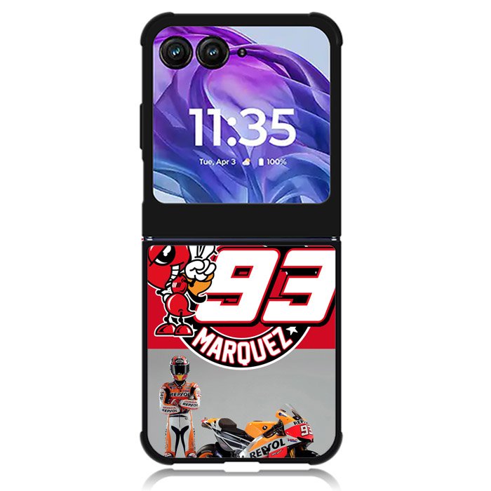 Marc Marquez 93 MotoGP Motorola Moto Razr Plus 2024 , Moto Razr+ 2024 Case