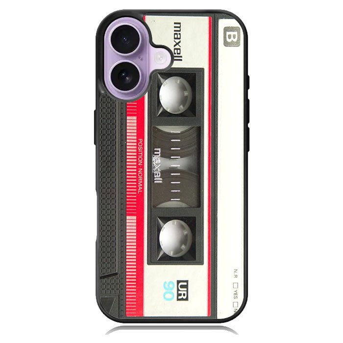 Retro Cassette Tape Maxell Mix Case iPhone 16 Case DC1575