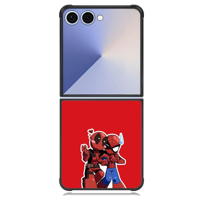 Deadpool X Spiderman Chibi Samsung Galaxy Z Flip 7 Case DC0457