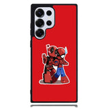 Deadpool X Spiderman Chibi Samsung Galaxy S24 Ultra Case DC0457