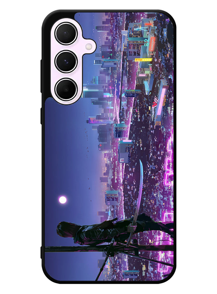 Cyberpunk City Samsung Galaxy A55 5G Case