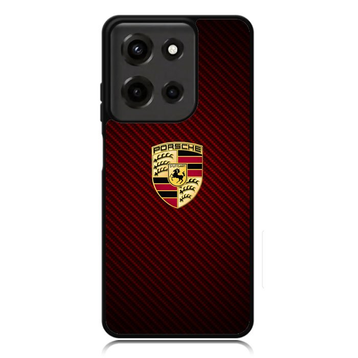 Porsche Logo Carbon Red Motorola Moto G Power 5G 2025 DC1506