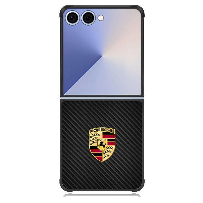 Porsche Logo Carbon Samsung Galaxy Z Flip 7 Case DC1505