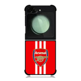 Arsenal Three Stripes Samsung Galaxy Z Flip 6 Case