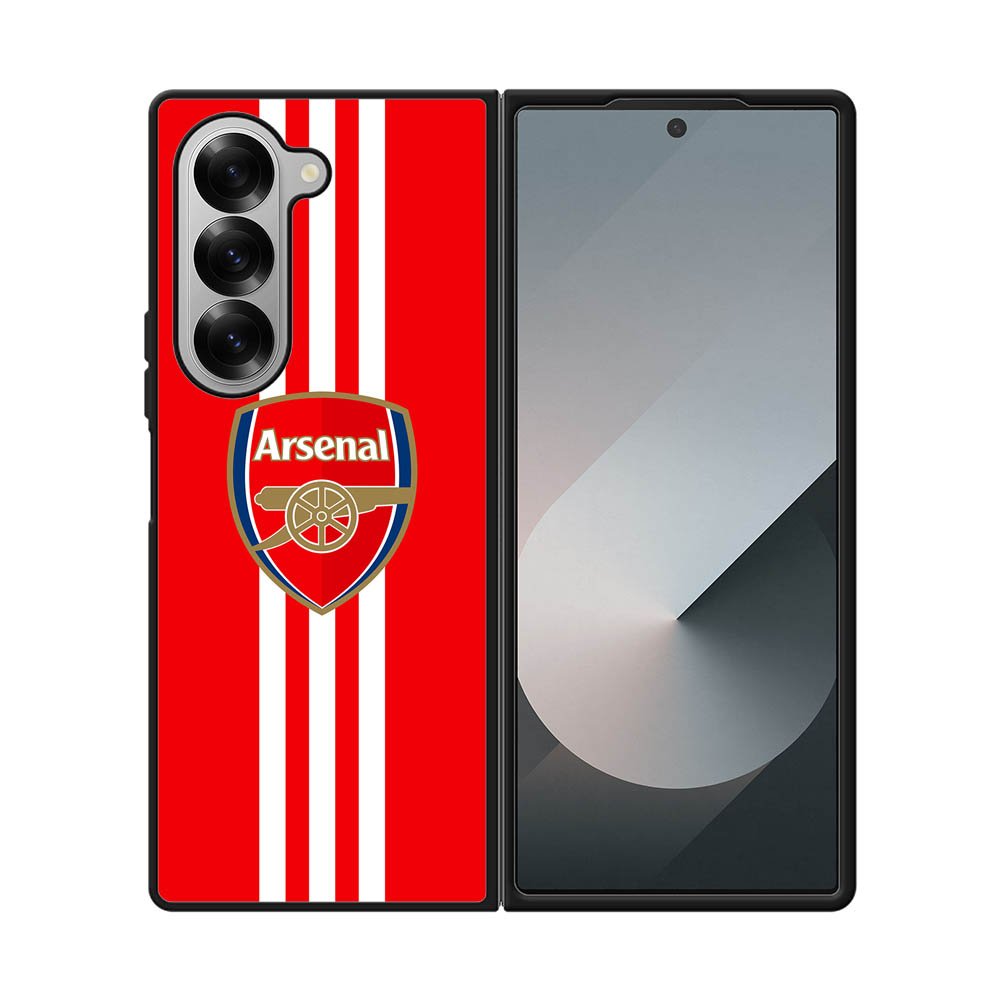 Arsenal Three Stripes Samsung Galaxy Z Fold 7 5G Case