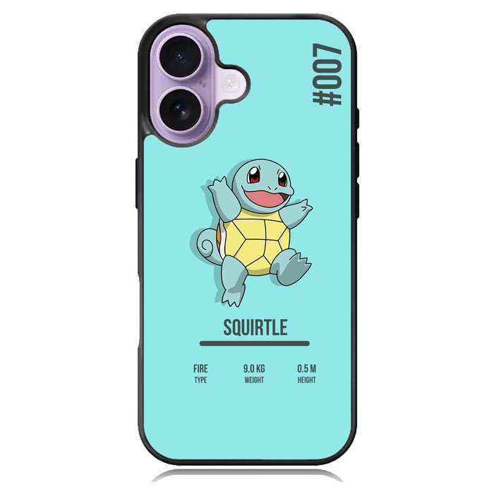 Squirtle Pokemon iPhone 16 Case DC1726