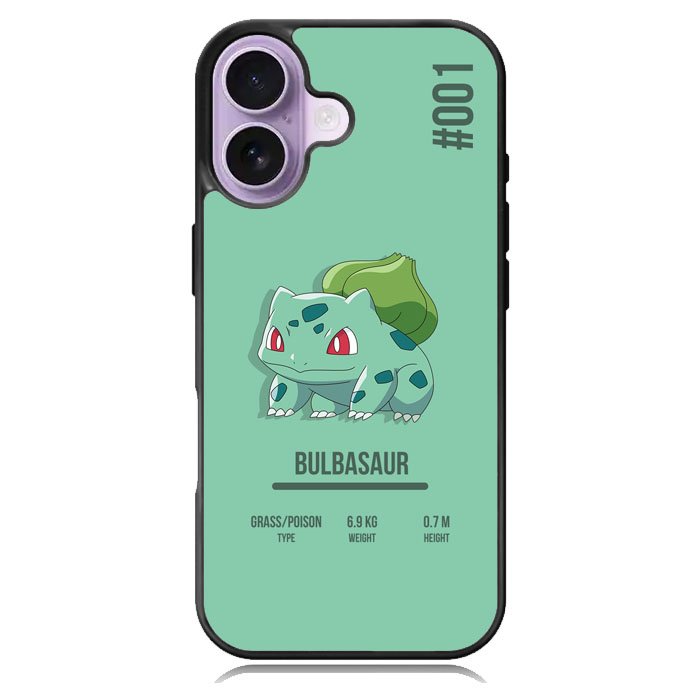 Bulbasaur Pokemon iPhone 16 Case DC0275