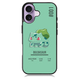 Bulbasaur Pokemon iPhone 16 Case DC0275