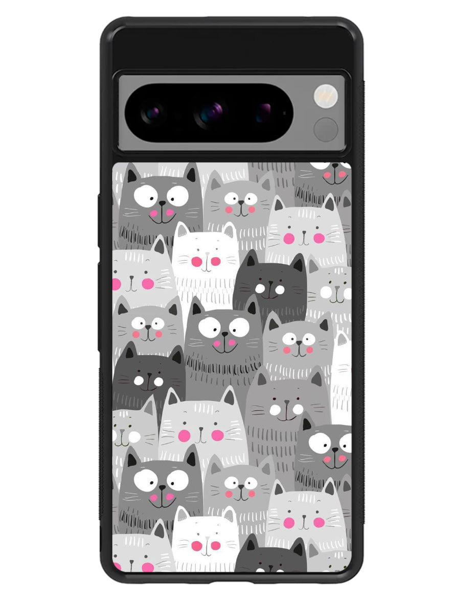 Cat Pattern Google Pixel 8 Pro Case