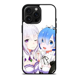 Emilia Rem Re Zero Anime iPhone 16 Pro Max Case DC0603