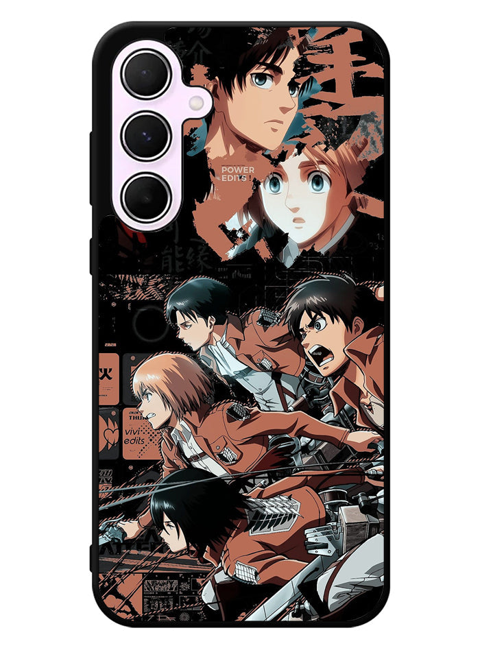 Eren Mikasa Attack On Titan Samsung Galaxy A35 5G Case
