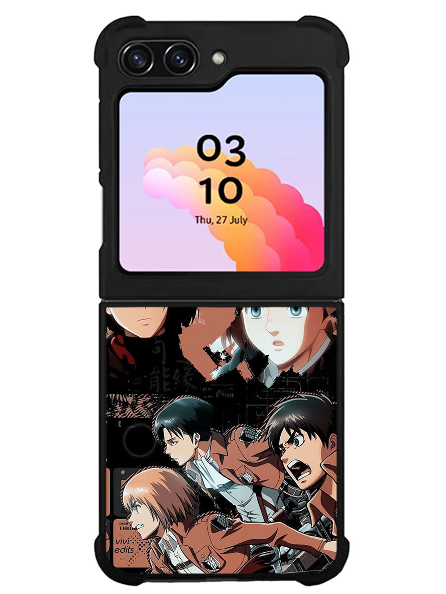 Eren Mikasa Attack On Titan Samsung Galaxy Z Flip 5 5G 2023 Case