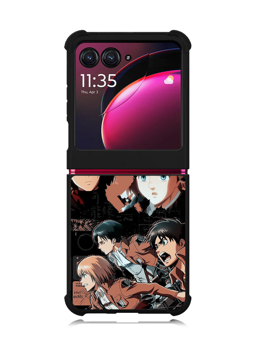 Eren Mikasa Attack On Titan Motorola Moto Razr Plus 2023 , Moto Razr+ 2023 Case