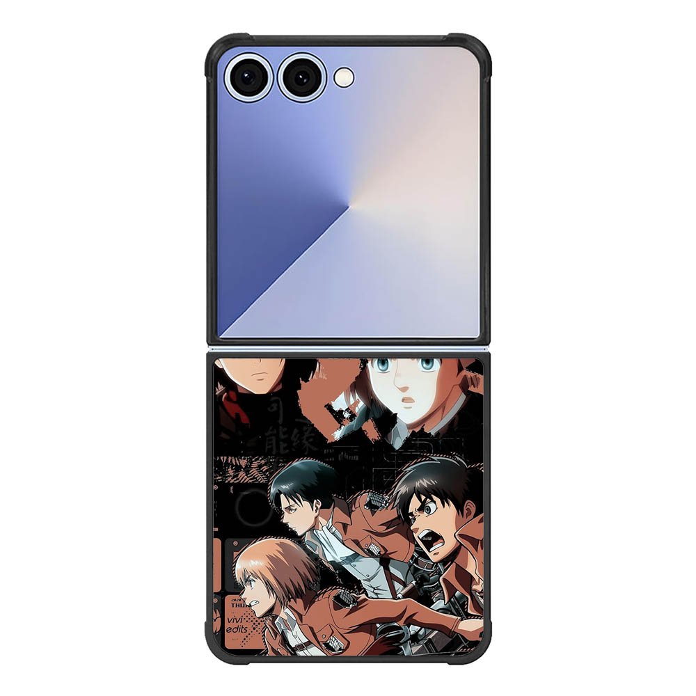 Eren Mikasa Attack On Titan Samsung Galaxy Z Flip 7 5G Case
