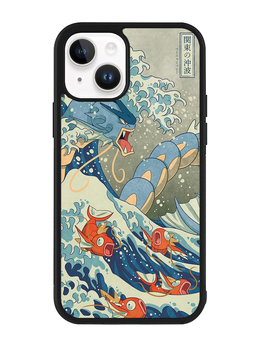 Pokemon Gyarados Kanagawa iPhone 15 Case BLN10101