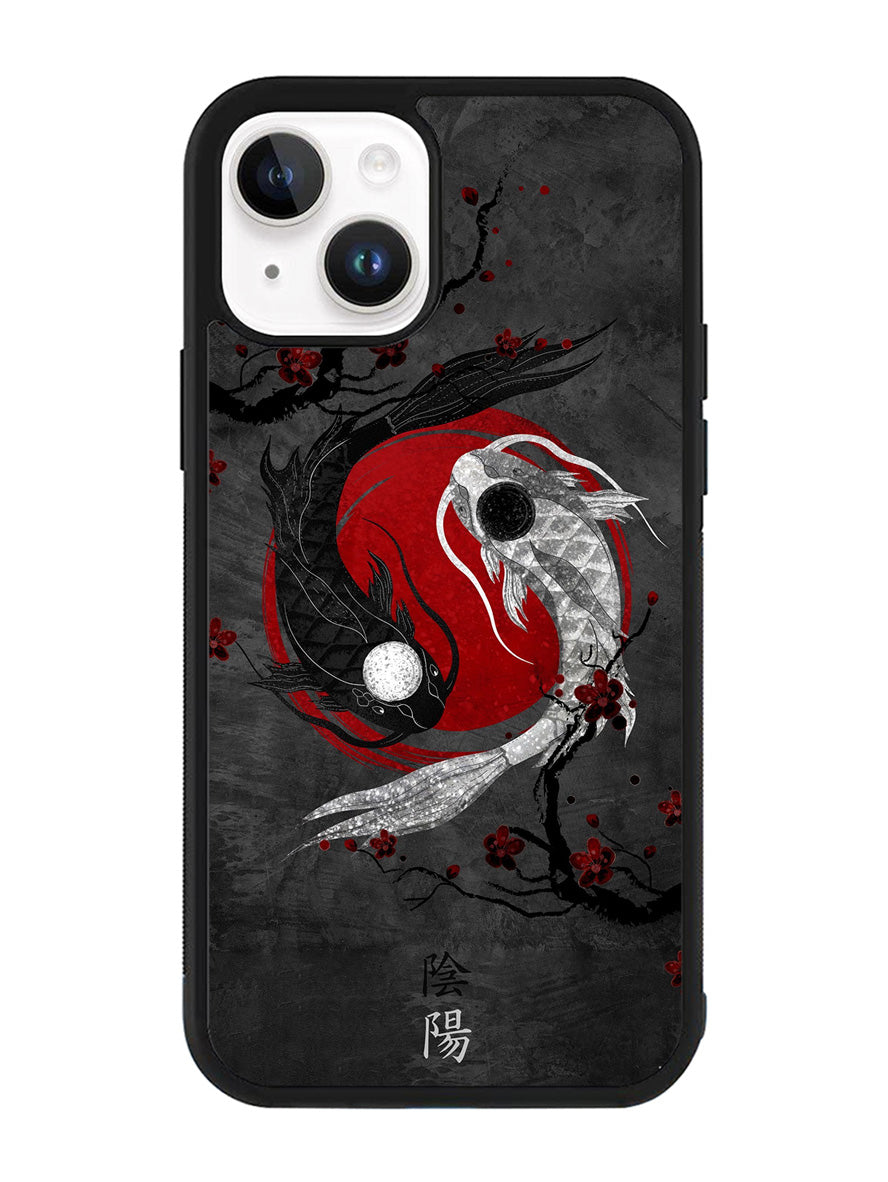 Koi Yin Yang Japan iPhone 15 Case BLN10035