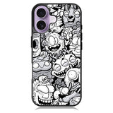 Doodle Art Cartoon iPhone 16 Plus Case DC0545