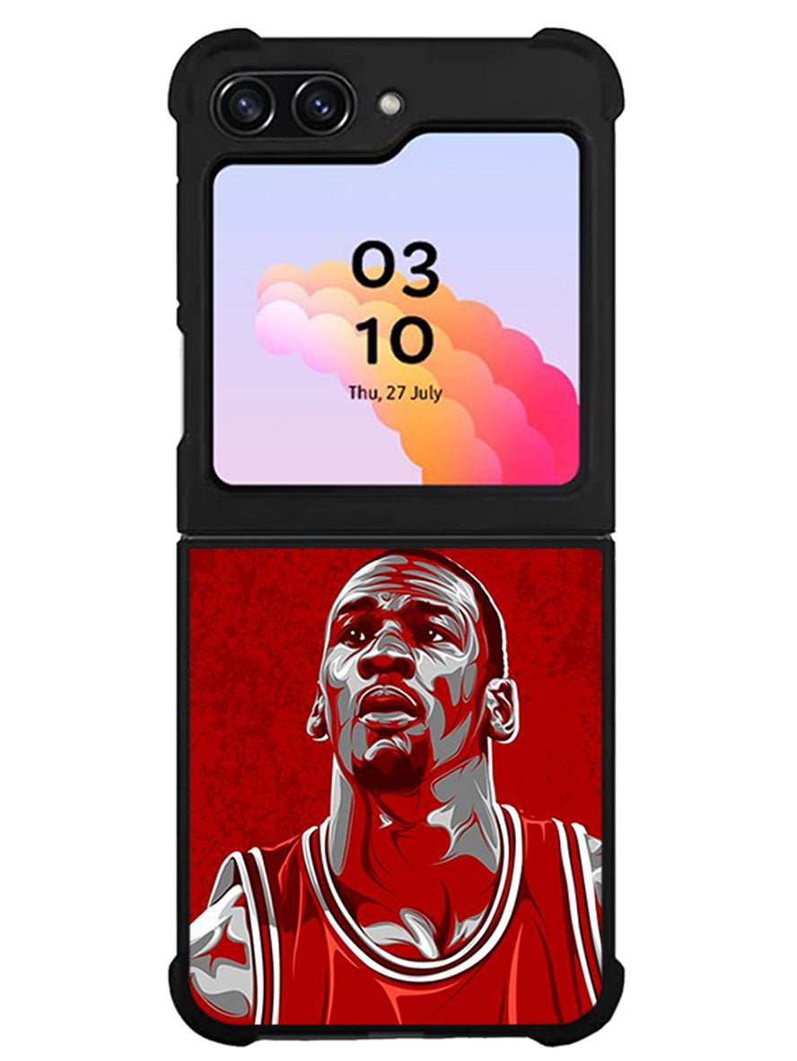 Michael Jordan Art Samsung Galaxy Z Flip 5 5G 2023 Case