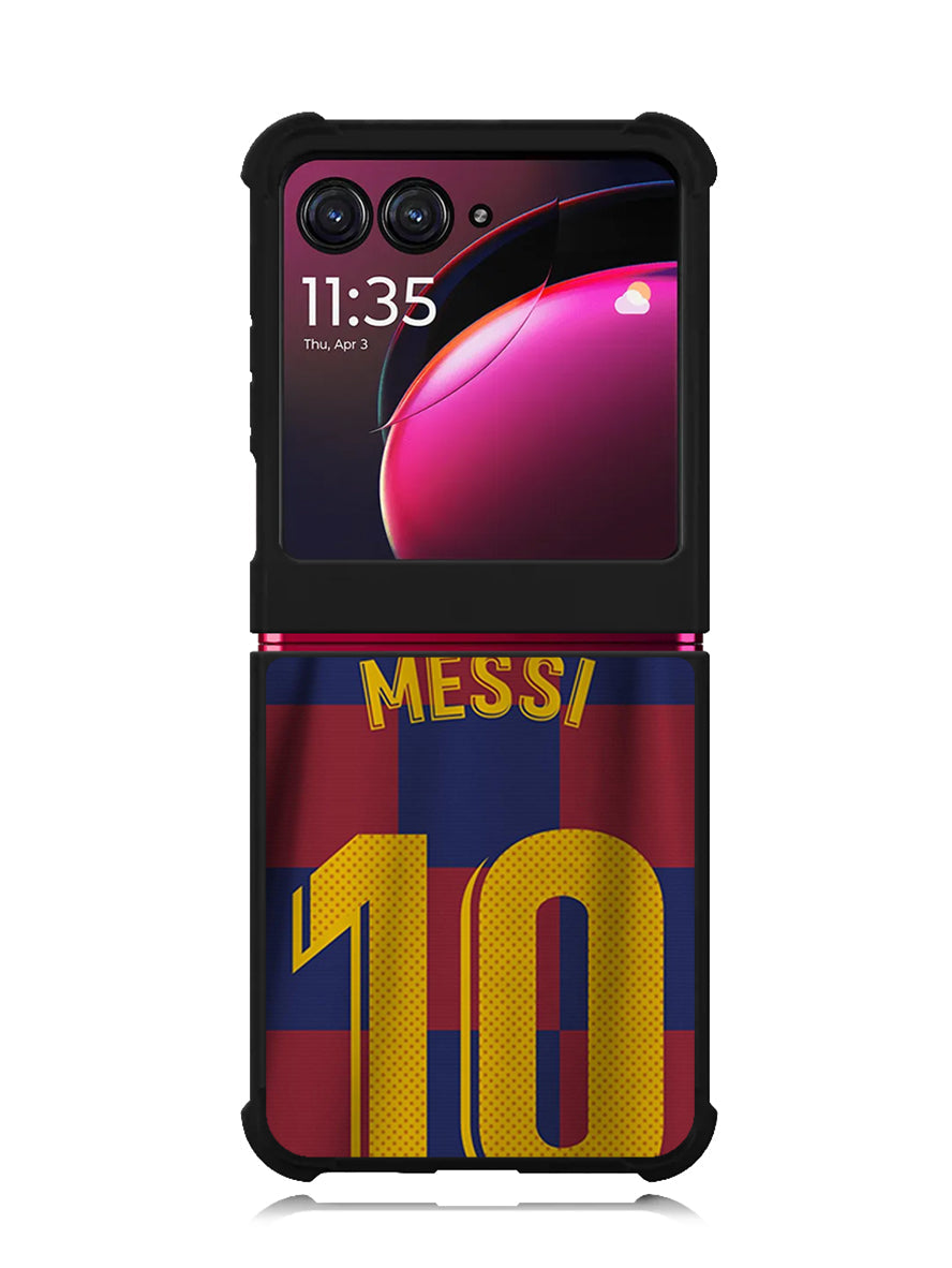 Messi Barcelona Jersey Motorola Moto Razr Plus 2023 , Moto Razr+ 2023 Case