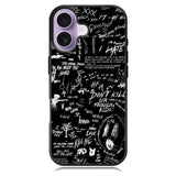 Xxxtentacion Quote iPhone 16 Case DC1990