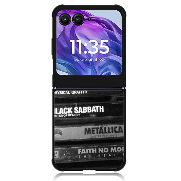Rock N Roll Cassete Motorola Moto Razr Plus 2024 , Moto Razr+ 2024 Case