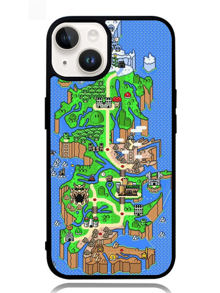 Super Mario World Map iPhone 14 Case