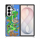 Super Mario World Map Samsung Galaxy Z Fold 8 Ultra Case