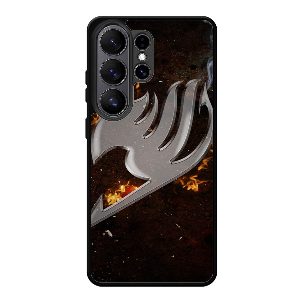 Fairy Tail Logo Fire Samsung Galaxy S26 Ultra Case DC0614