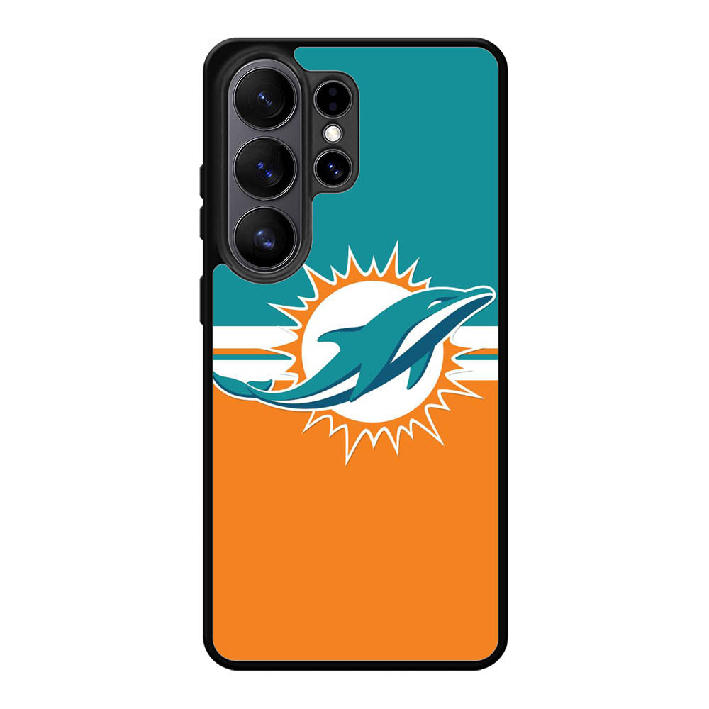 Miami Dolphins Logo Samsung Galaxy S26 Ultra phone case with DC1134 design