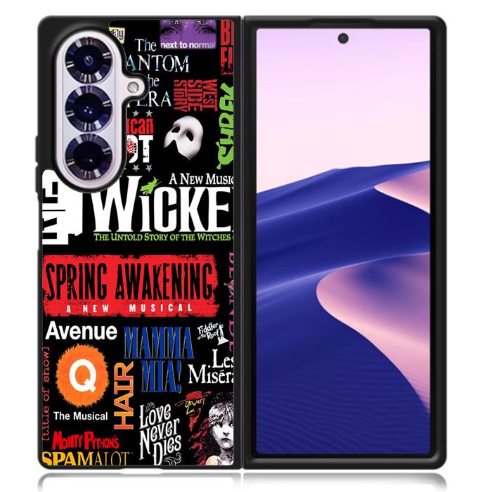 Broadway Musical Collage Case Samsung Galaxy Z Fold 7 Case DC0243