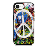 Peace Sign Graffiti Love Art Case iPhone 16e Case DC1388