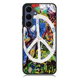 Peace Sign Graffiti Love Art Case Samsung Galaxy S23 Plus , Samsung Galaxy S23+ Case DC1388