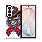 Rebel Skull Cowboy Case Samsung Galaxy Z Fold 8 Ultra Case DC1565