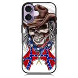 Rebel Skull Cowboy Case iPhone 16 Case DC1565