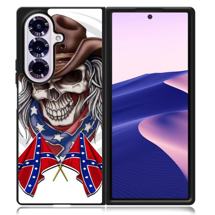 Rebel Skull Cowboy Case Samsung Galaxy Z Fold 7 Case DC1565