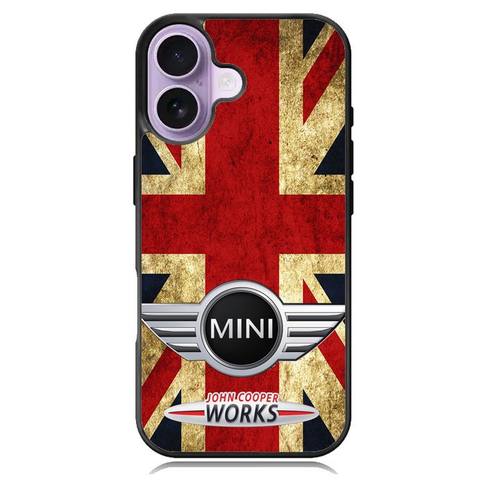 Mini Cooper Flag Jack Case iPhone 16 Case DC1176