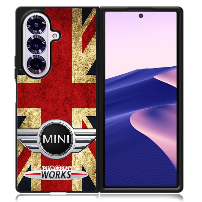 Mini Cooper Flag Jack Case Samsung Galaxy Z Fold 7 Case DC1176