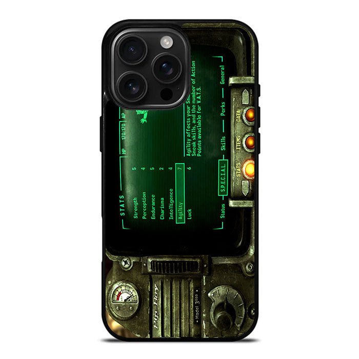 Fallout Pipboy 3000 Cute Special Case iPhone 16 Pro Case DC0618