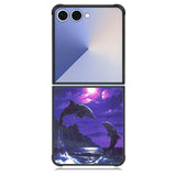Purple Night Dolphins Beautiful Case Samsung Galaxy Z Flip 7 Case DC1522