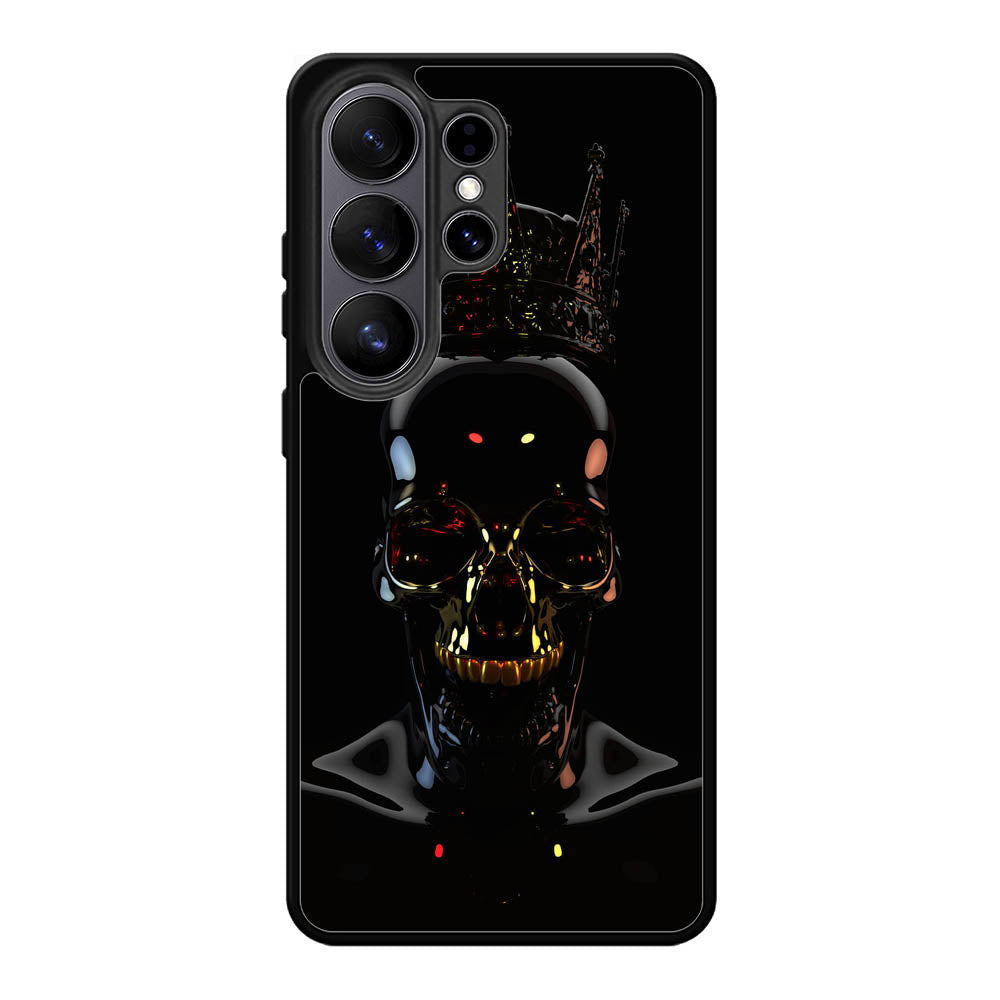 Skull Black Samsung Galaxy S26 Ultra phone case