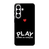 Comme Des Garcons Play X Samsung Galaxy S26 Plus phone case with DC0379 design