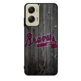 atlanta braves wood Motorola Moto G Stylus 5G 2024 Case