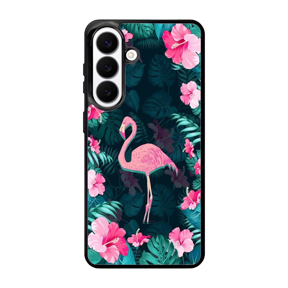 Flamingo And Flowers Samsung Galaxy S26 Case DC0646