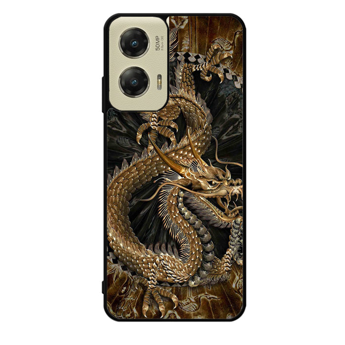 Black And Gold Dragon Motorola Moto G Stylus 5G 2024 Case