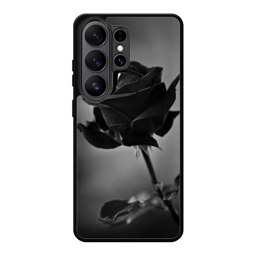 Black Rose Samsung Galaxy S26 Ultra phone case