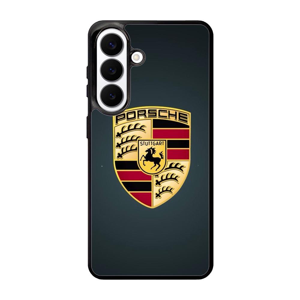 Porsche Logo Wallpaper Samsung Galaxy S26 phone case